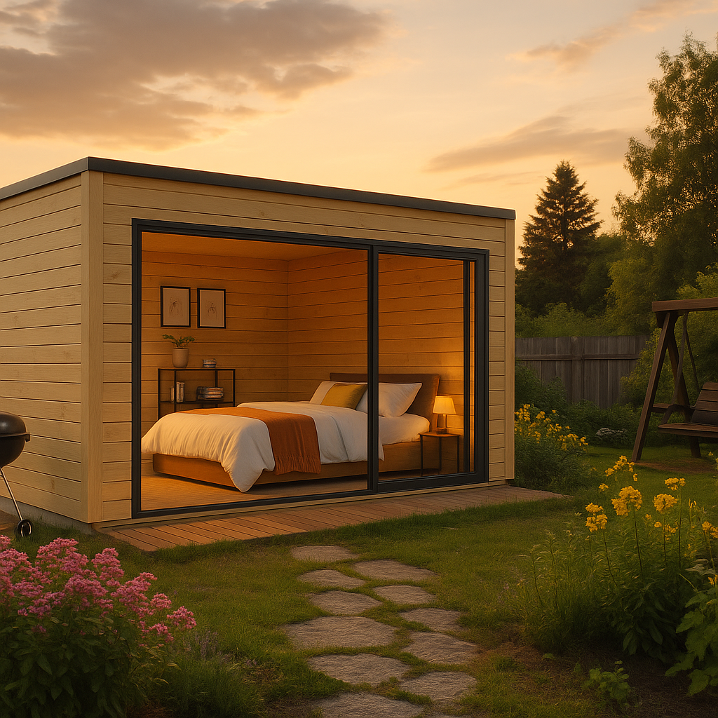 Fjordholz Gartenhaus Modell Q-BIC Alu 44 C Fjordholz Gartenhaus Modell Q-BIC Alu 44 C