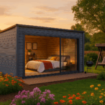 Fjordholz Gartenhaus Modell Q-BIC Alu 44 C