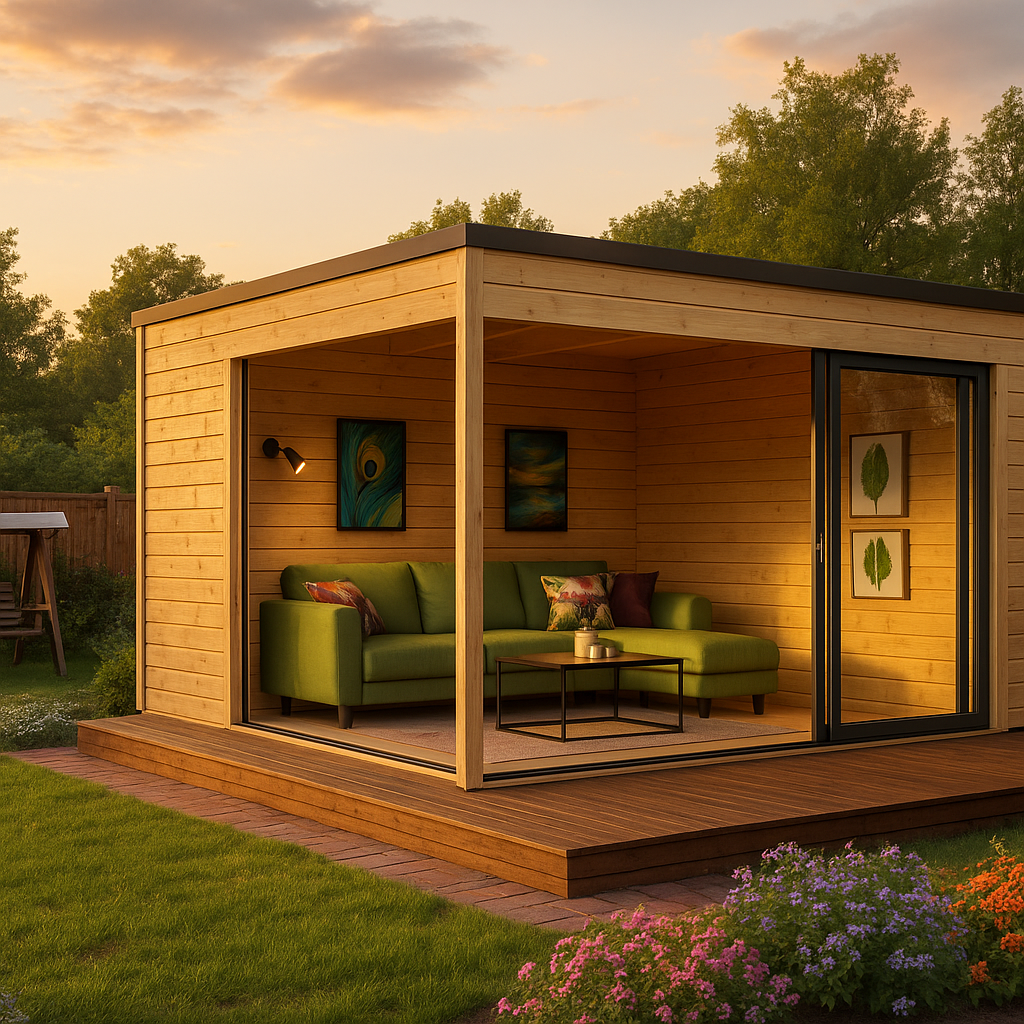 Fjordholz Gartenhaus Modell Q-BIC Alu 44 D Fjordholz Gartenhaus Modell Q-BIC Alu 44 D