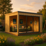 Fjordholz Gartenhaus Modell Q-BIC Alu 44 D