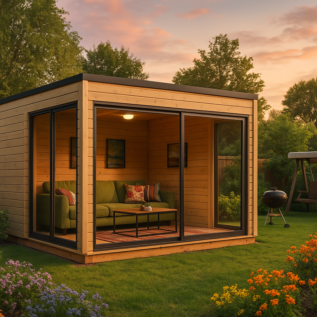 Fjordholz Gartenhaus Modell Q-BIC Alu 44 D Fjordholz Gartenhaus Modell Q-BIC Alu 44 D