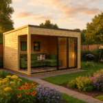 Fjordholz Gartenhaus Modell Q-BIC Alu 44 D