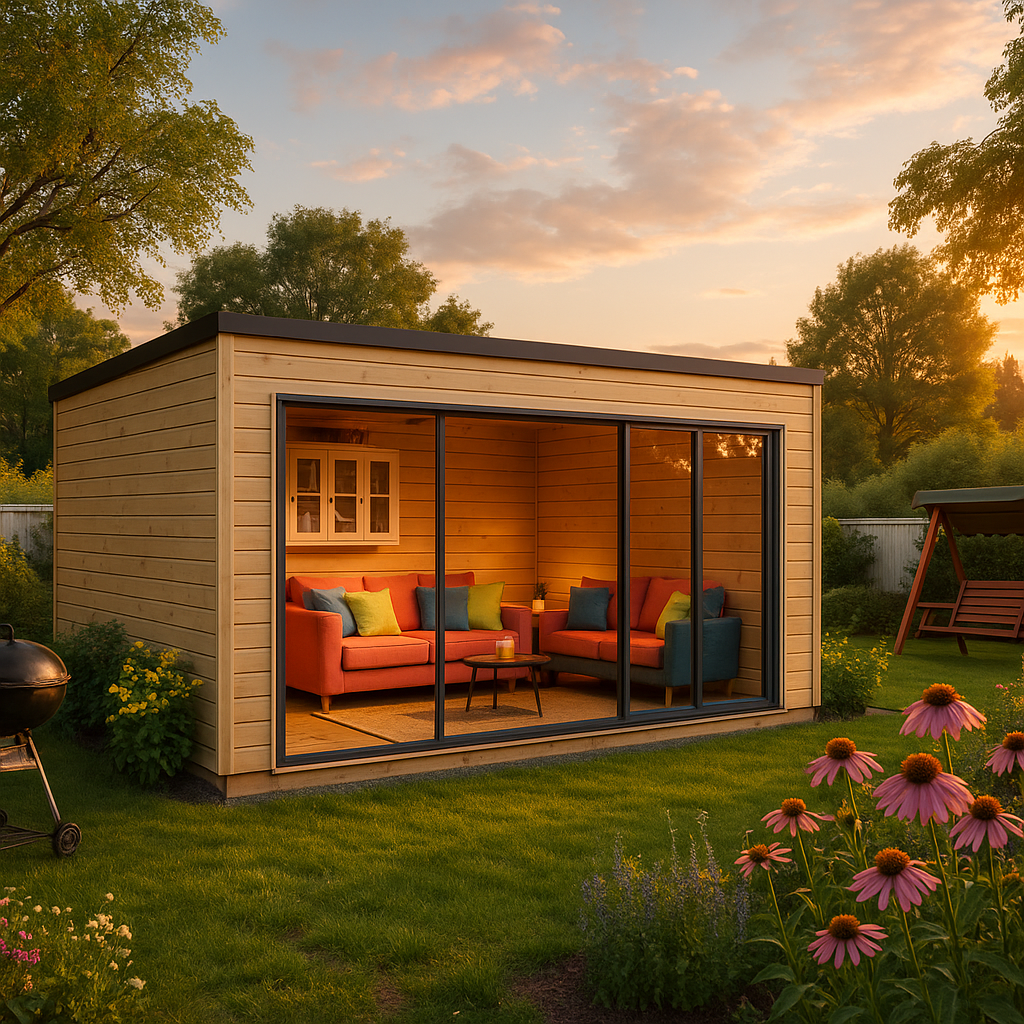 Fjordholz Gartenhaus Modell Q-BIC Alu 44 E Fjordholz Gartenhaus Modell Q-BIC Alu 44 E