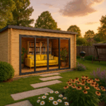 Fjordholz Gartenhaus Modell Q-BIC Alu 44 F