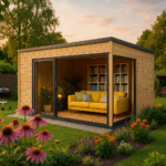 Fjordholz Gartenhaus Modell Q-BIC Alu 44 F