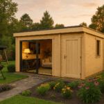 Fjordholz Gartenhaus Modell Q-BIC Alu 44 H