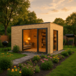 Fjordholz Gartenhaus Modell Q-BIC Alu 44 H