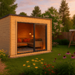 Fjordholz Gartenhaus Modell Q-BIC Alu 70 A
