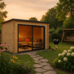Fjordholz Gartenhaus Modell Q-BIC Alu 70 A