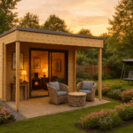 Fjordholz Gartenhaus Modell Q-BIC Alu 70 A + VD