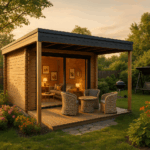 Fjordholz Gartenhaus Modell Q-BIC Alu 70 A + VD