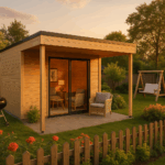 Fjordholz Gartenhaus Modell Q-BIC Alu 70 A + VD