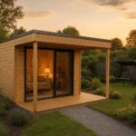 Fjordholz Gartenhaus Modell Q-BIC Alu 70 A + VD
