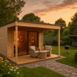 Fjordholz Gartenhaus Modell Q-BIC Alu 70 A + VD