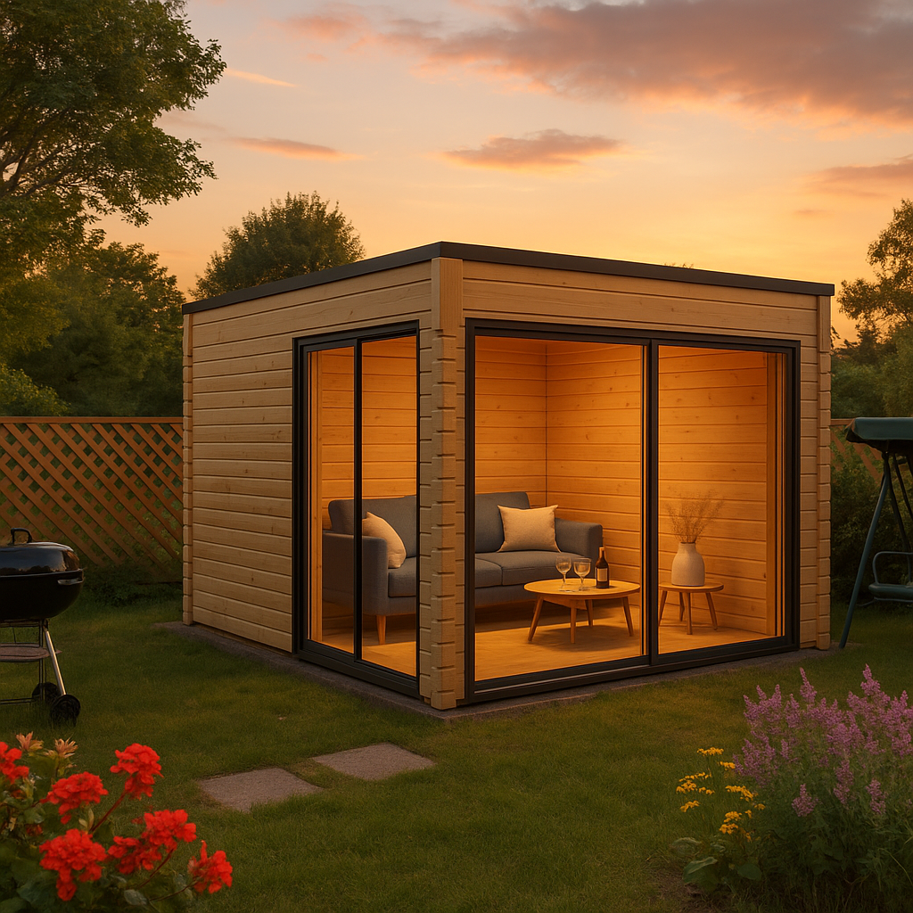 Fjordholz Gartenhaus Modell Q-BIC Alu 70 B Fjordholz Gartenhaus Modell Q-BIC Alu 70 B