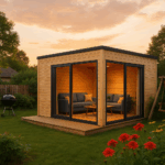 Fjordholz Gartenhaus Modell Q-BIC Alu 70 B