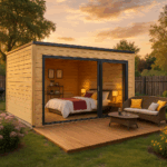 Fjordholz Gartenhaus Modell Q-BIC Alu 70 C