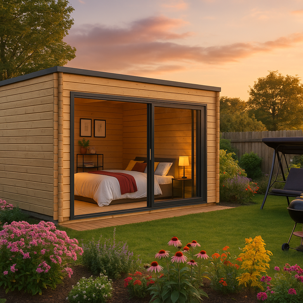 Fjordholz Gartenhaus Modell Q-BIC Alu 70 C Fjordholz Gartenhaus Modell Q-BIC Alu 70 C