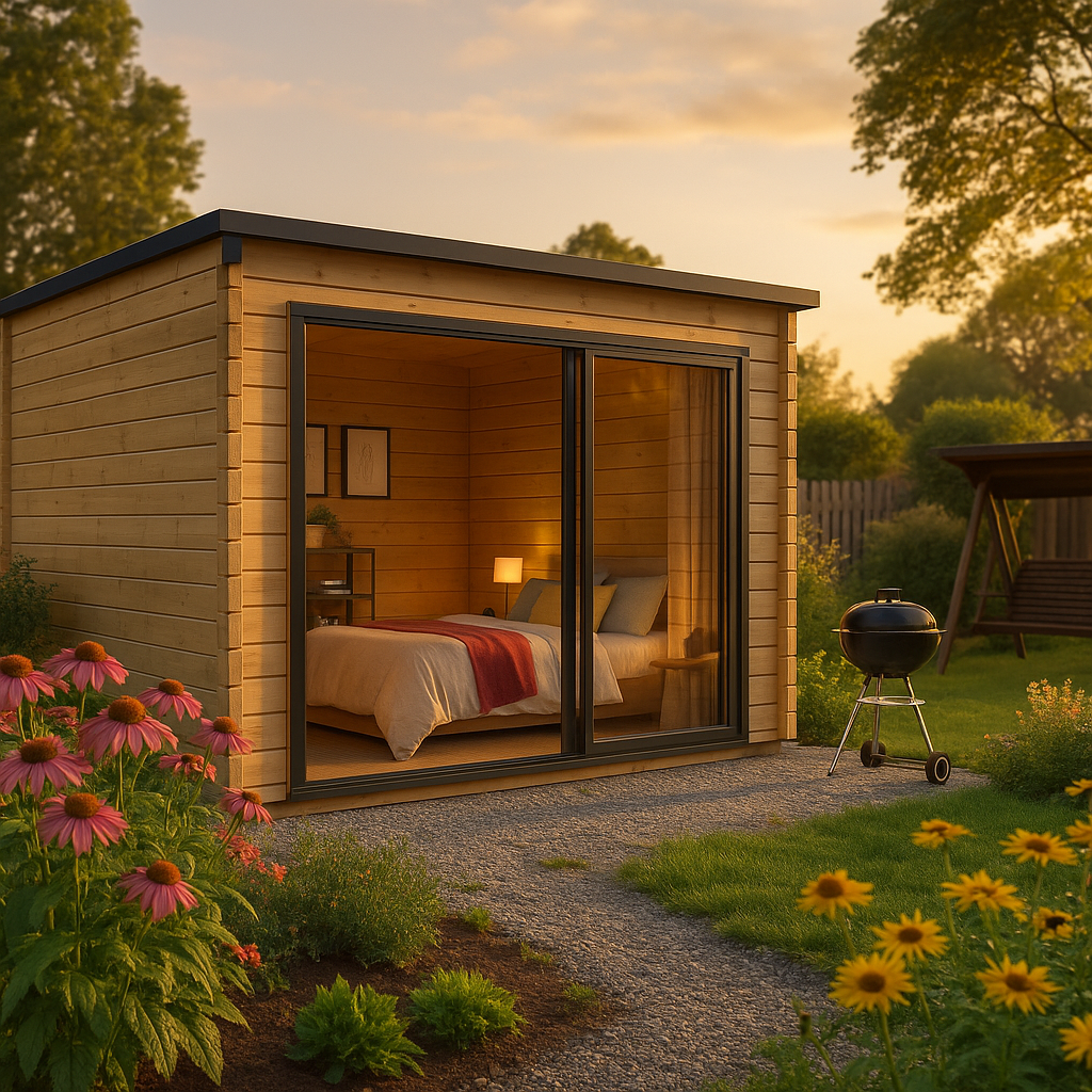 Fjordholz Gartenhaus Modell Q-BIC Alu 70 C Fjordholz Gartenhaus Modell Q-BIC Alu 70 C