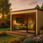 Fjordholz Gartenhaus Modell Q-BIC Alu 70 D