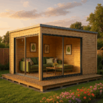 Fjordholz Gartenhaus Modell Q-BIC Alu 70 D