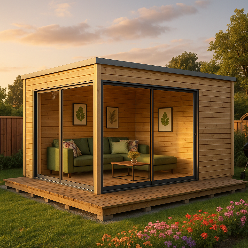 Fjordholz Gartenhaus Modell Q-BIC Alu 70 D Fjordholz Gartenhaus Modell Q-BIC Alu 70 D
