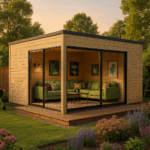 Fjordholz Gartenhaus Modell Q-BIC Alu 70 D