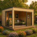 Fjordholz Gartenhaus Modell Q-BIC Alu 70 D