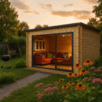 Fjordholz Gartenhaus Modell Q-BIC Alu 70 E