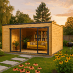 Fjordholz Gartenhaus Modell Q-BIC Alu 70 F
