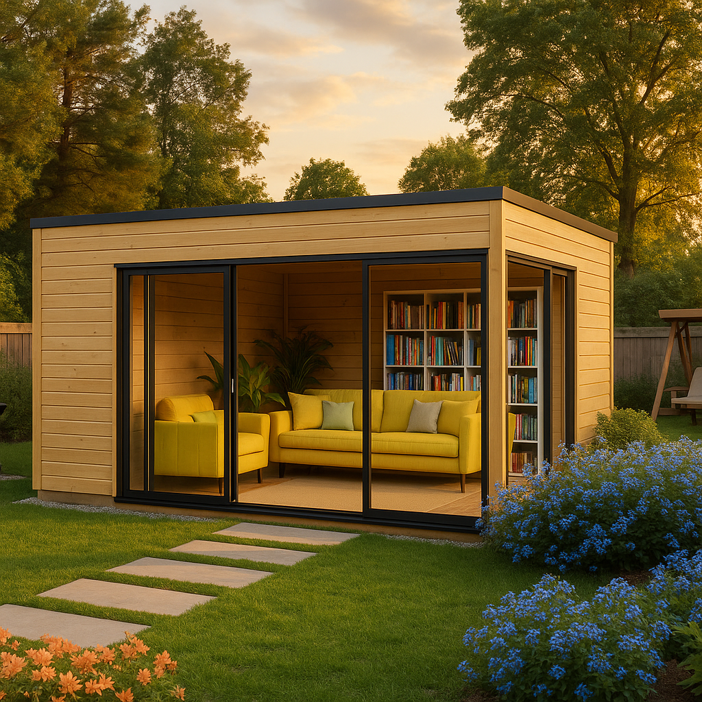 Fjordholz Gartenhaus Modell Q-BIC Alu 70 F Fjordholz Gartenhaus Modell Q-BIC Alu 70 F