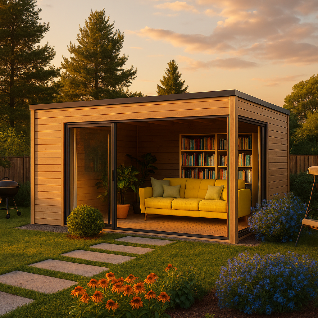 Fjordholz Gartenhaus Modell Q-BIC Alu 70 F Fjordholz Gartenhaus Modell Q-BIC Alu 70 F