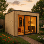 Fjordholz Gartenhaus Modell Q-BIC Alu 70 G