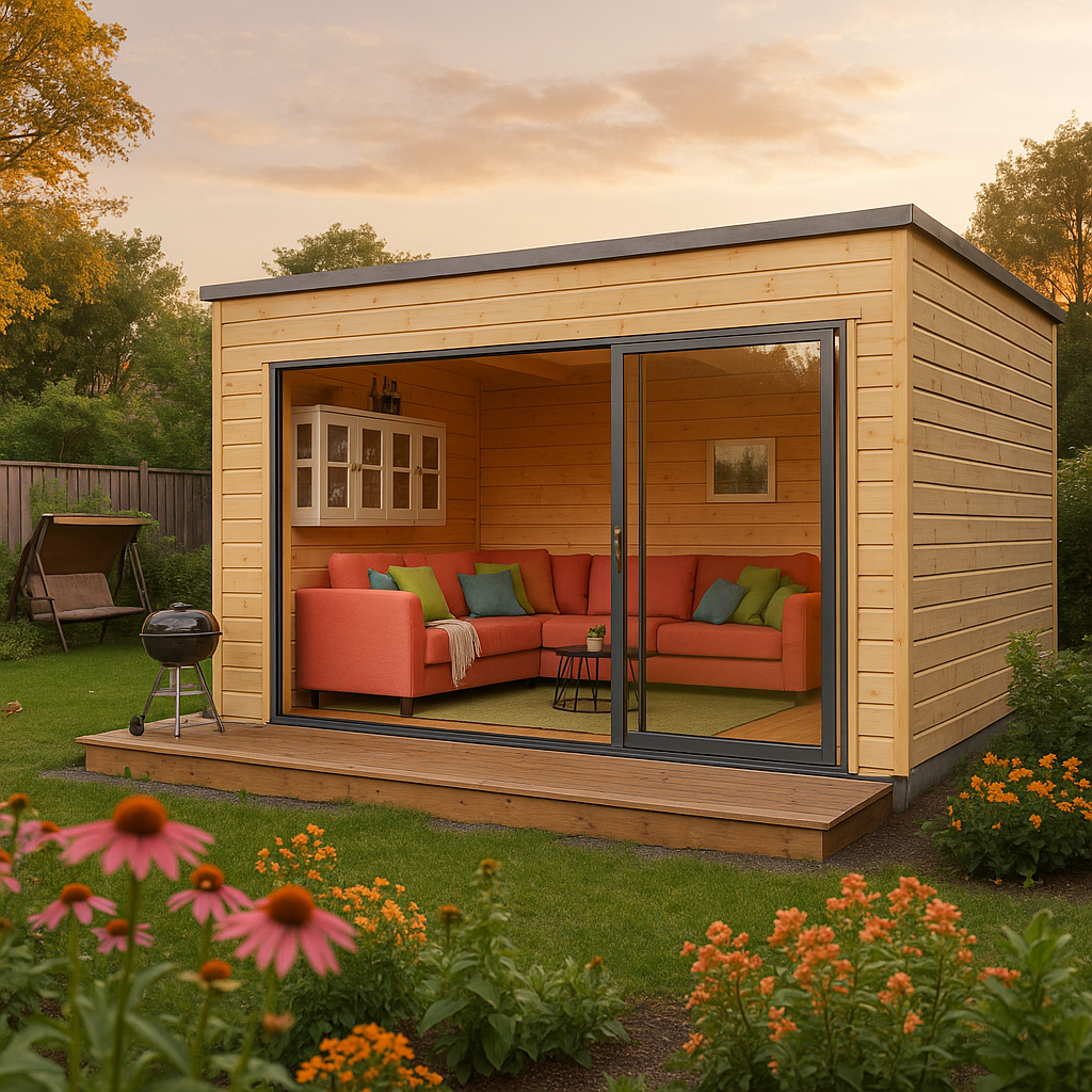 Fjordholz Gartenhaus Modell Q-BIC Alu 70 G| Rabatt: 26%