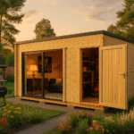 Fjordholz Gartenhaus Modell Q-BIC Alu 70 H