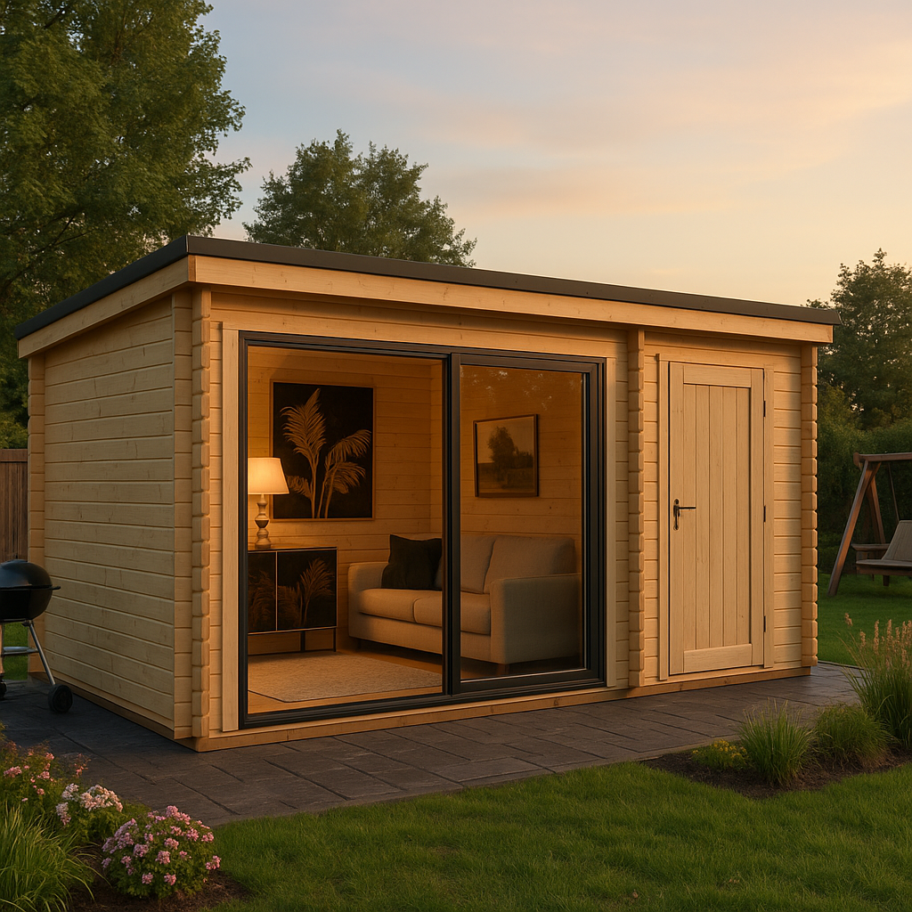 Fjordholz Gartenhaus Modell Q-BIC Alu 70 H Fjordholz Gartenhaus Modell Q-BIC Alu 70 H