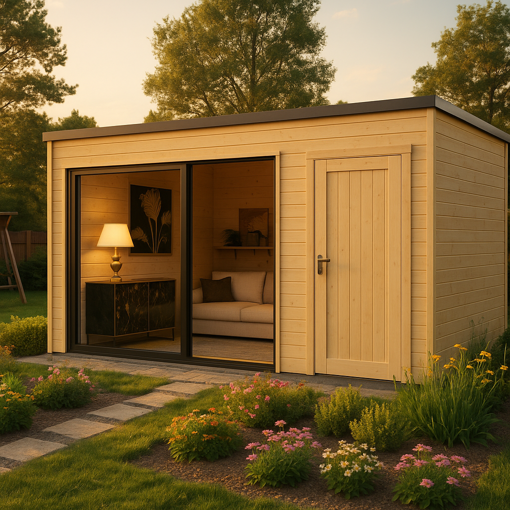 Fjordholz Gartenhaus Modell Q-BIC Alu 70 H Fjordholz Gartenhaus Modell Q-BIC Alu 70 H