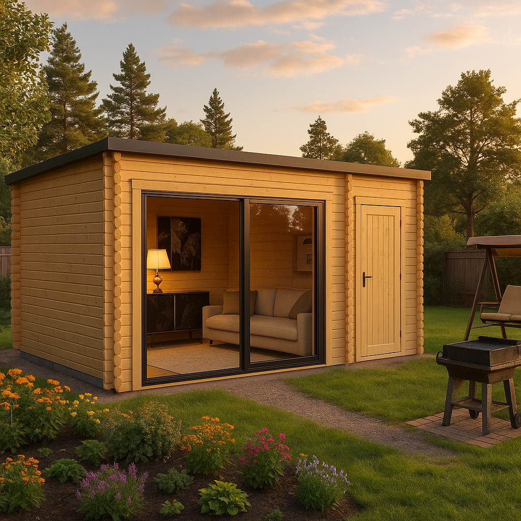 Fjordholz Gartenhaus Modell Q-BIC Alu 70 H Fjordholz Gartenhaus Modell Q-BIC Alu 70 H