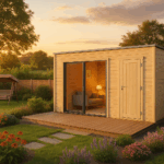 Fjordholz Gartenhaus Modell Q-BIC Alu 70 I