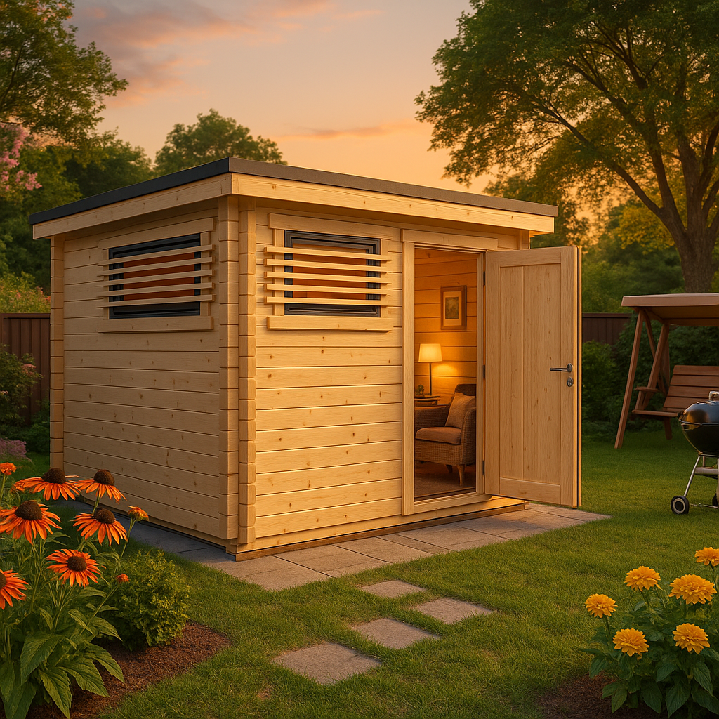 Fjordholz Gartenhaus Modell Q-BIC Modern 44 A Fjordholz Gartenhaus Modell Q-BIC Modern 44 A