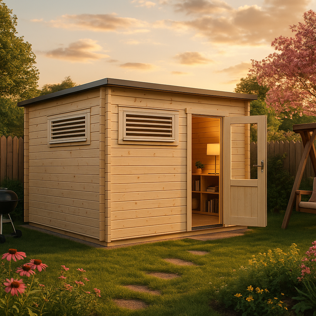 Fjordholz Gartenhaus Modell Q-BIC Modern 44 B Fjordholz Gartenhaus Modell Q-BIC Modern 44 B