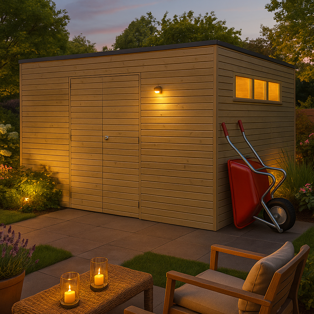 3x3m Gartenhaus Modell QB-Line 9,00 m²| Rabatt: 26%