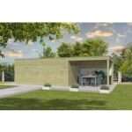 Gartenhaus Modell QBV3-Line 14,90 m² + 400 cm Anba| Rabatt: 26%