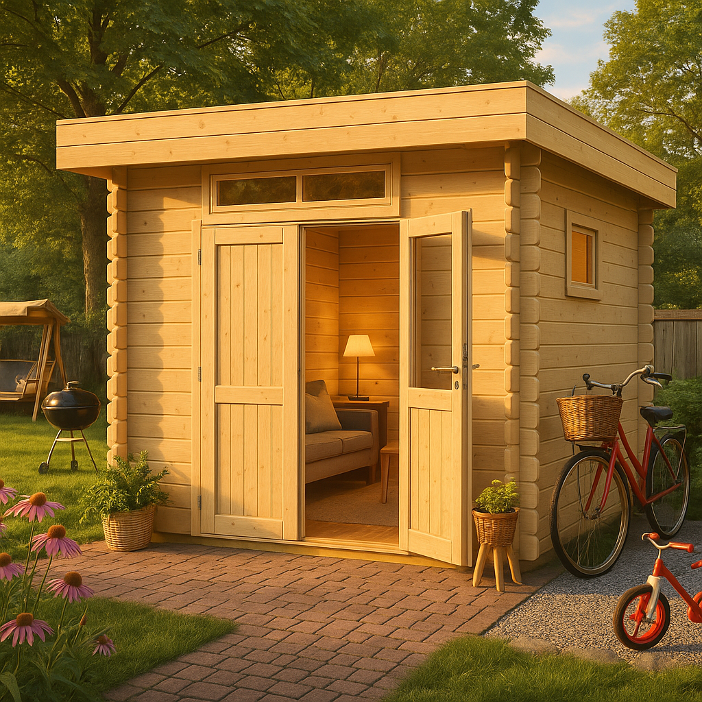 Fjordholz Gartenhaus Modell Rob 28 A| Rabatt: 26%|5x5m