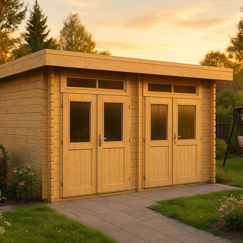 Fjordholz Gartenhaus Modell Rob 44 B| Rabatt: 26%|5x2m