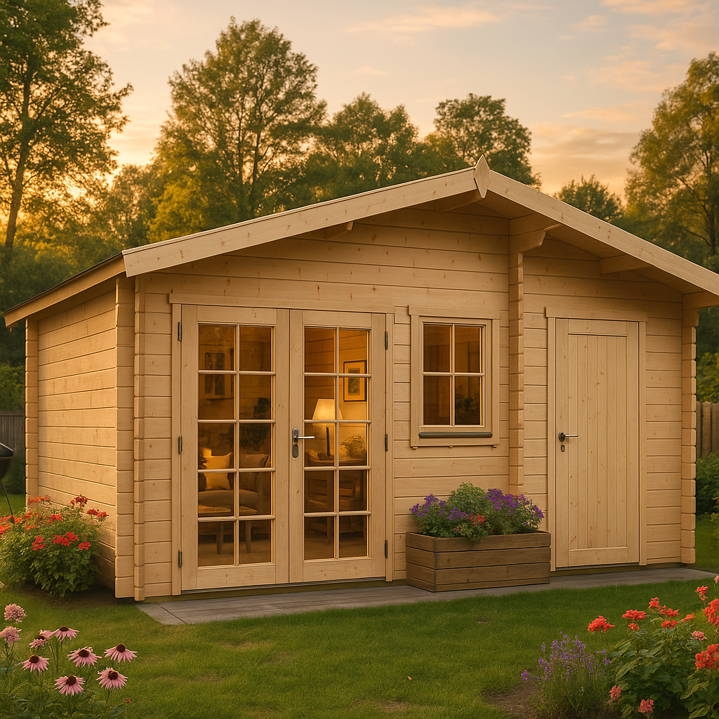 Fjordholz Gartenhaus Modell Rolf 44 D