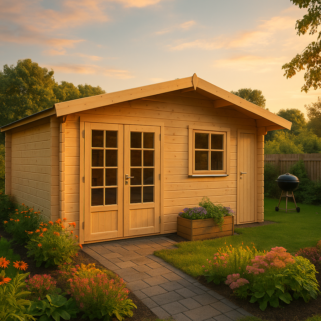 Fjordholz Gartenhaus Modell Rolf 44 D