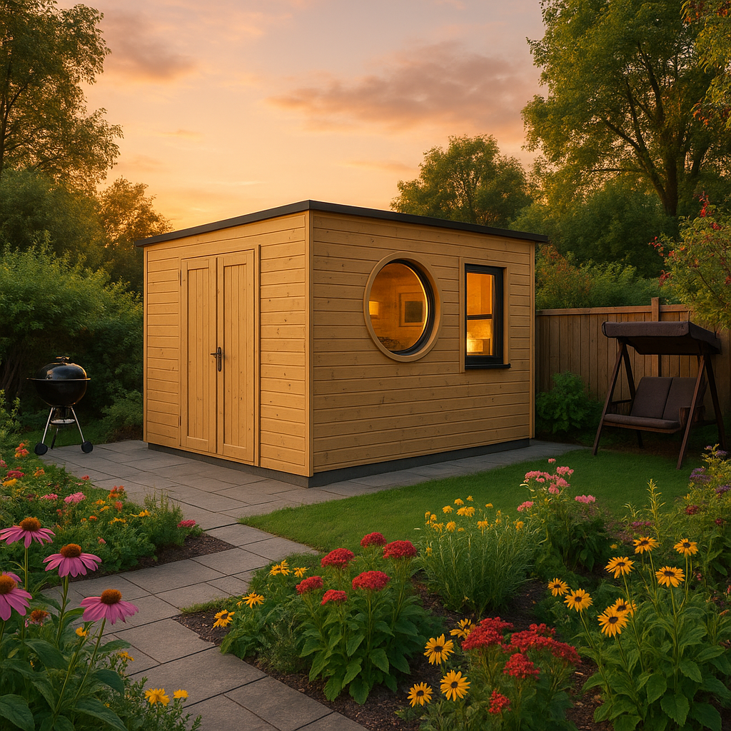 Fjordholz Gartenhaus Modell Rondo 40 C| Rabatt: 26%|6x4m