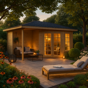 7x4m Fjordholz Gartenhaus Modell Silke 70| Rabatt: 26%