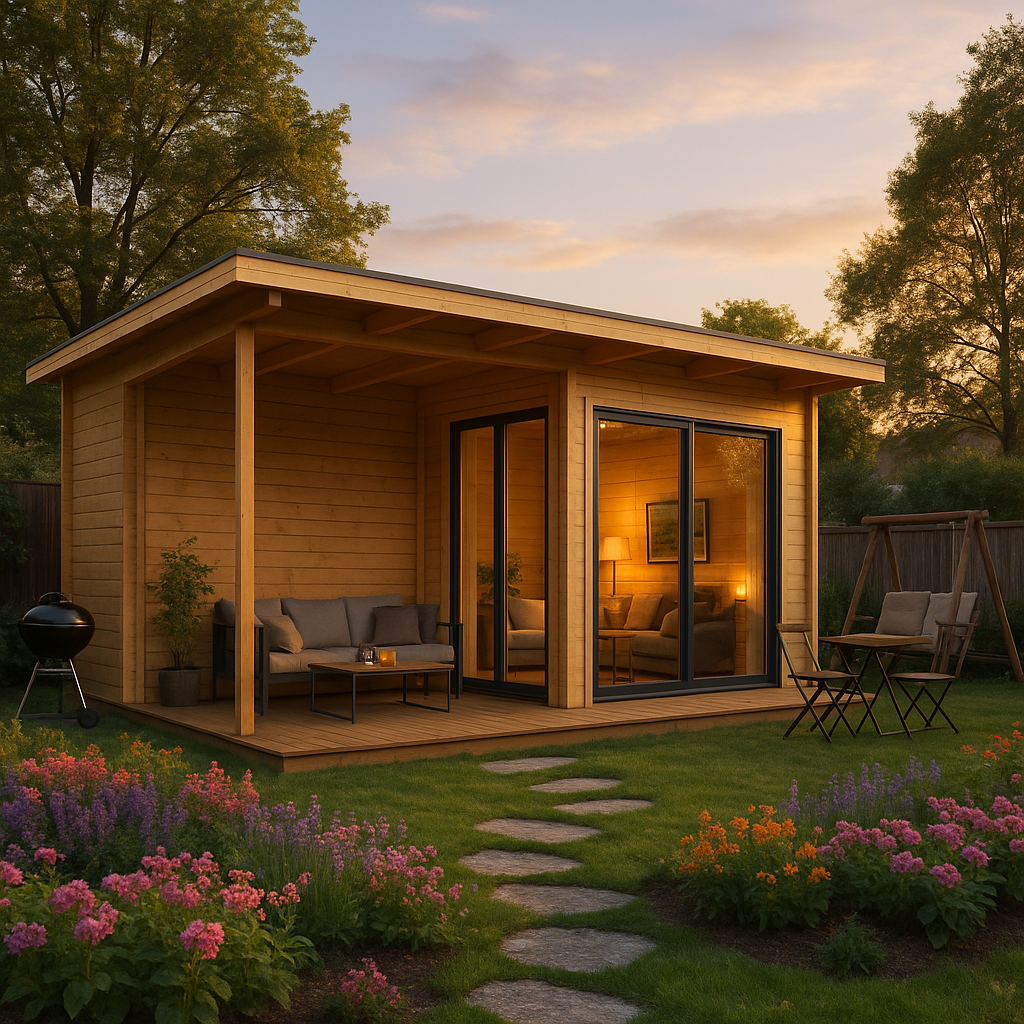 Fjordholz Gartenhaus Modell Starla 44 D